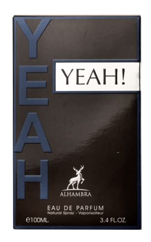 Maison Alhambra Yeah! Eau de Parfum for Men, Aromatic Fruity Fragrance 3.4oz