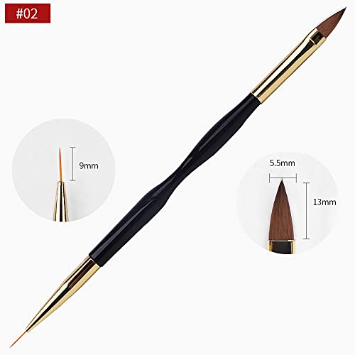 Artdone Nail Art Brush Set - 31 Pcs Professional Tools for Gel Polish Design | Dotting, Striping & Dust Brushes