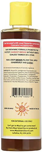 Maui Island Secret Browning Formula Tanning Oil - 8 oz Natural Blend