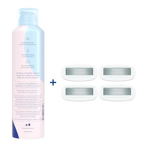 Athena Club Women's Shaving Foam with 5-Blade Refills - Petal Bloom