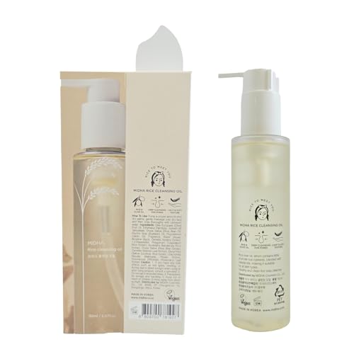 MIDHA Rice Bran Cleansing Oil - Gentle Makeup Remover & Deep Cleanser