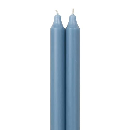 Premium Prairie Blue Taper Candles - 12" 2-Pack by Northern Lights