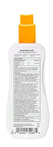 Australian Gold Extreme Sport Sunscreen SPF 30 Spray Gel - 8oz