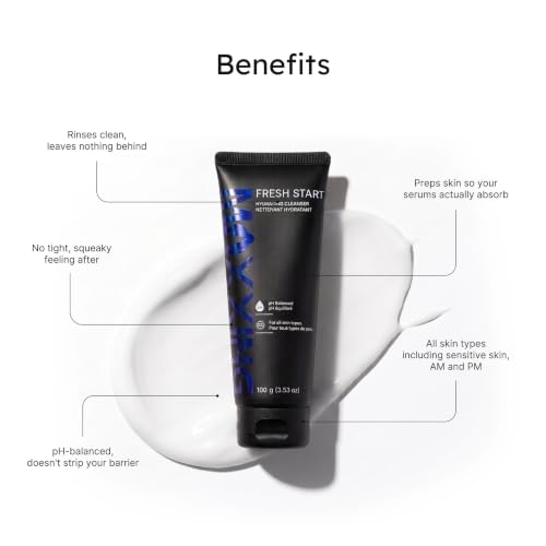 MAXXING Fresh Start Hydrating Face Cleanser with 15% Glycerin