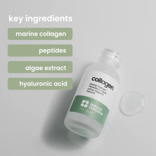 Natural Outcome Collagen Peptide Face Serum - Firming & Anti-Aging 1 oz