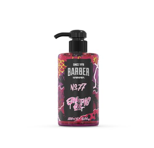 Barber Marmara No.77 Transparent Shaving Gel, 16.91 fl oz - Non-Foaming