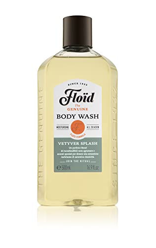 Floïd Vetyver Splash Body Wash for Men - 500ml Moisturizing Cleanser