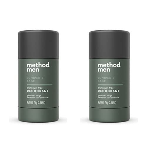 Method Men Aluminum Free Deodorant - Juniper & Sage, 2-Pack