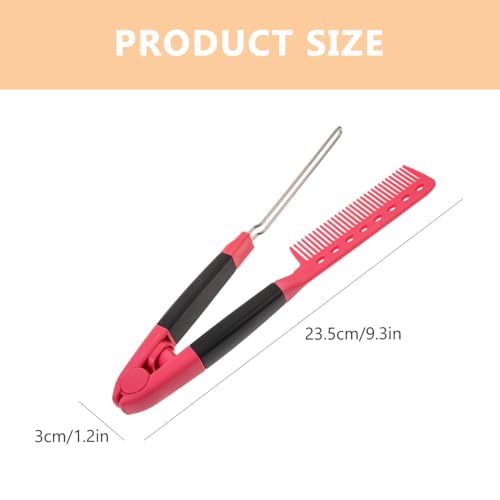 FOMIYES Hair Straightening Comb - Ergonomic Detangling Styling Brush