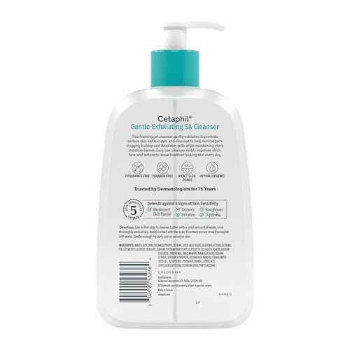 Cetaphil Gentle Exfoliating Face Wash with Salicylic Acid - 16 fl oz