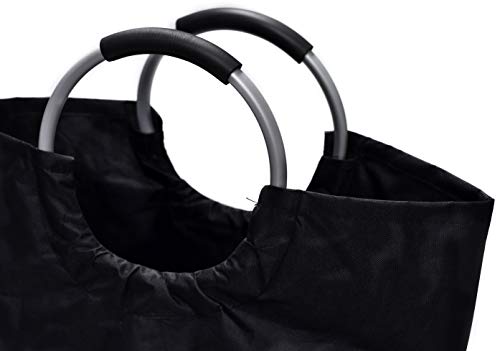 Handy Laundry 60L Collapsible Waterproof Laundry Basket - Durable, Foldable with Soft Grip Handles