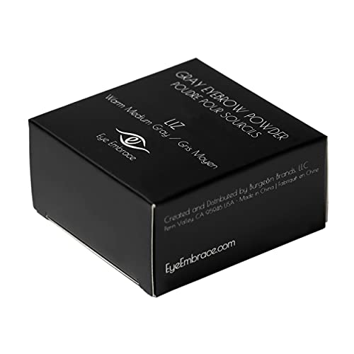 Eye Embrace Liz Medium Gray Eyebrow & Hair Powder, Waterproof, Cruelty-Free
