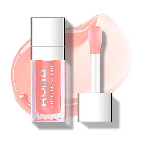 KYDA Hydrating Lip Glow Oil - Moisturizing Tinted Lip Oil - Pink