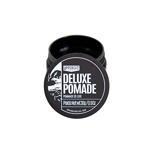 Uppercut Deluxe Deluxe Pomade Midi 0.9 oz – Strong Hold, High Shine, Water-Based