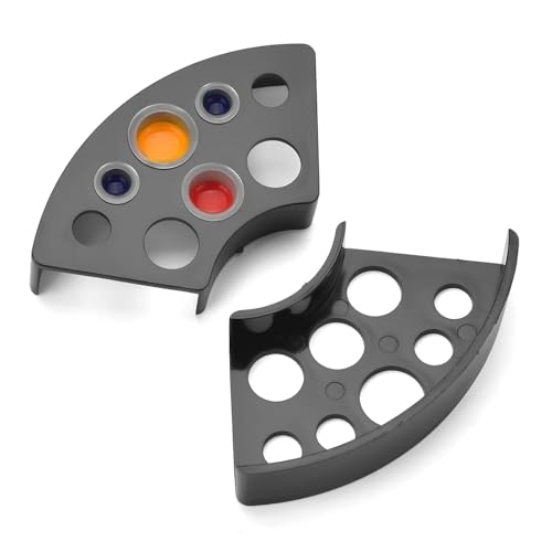 ATOMUS Tattoo Ink Caps Kit 300 Mixed S/M/L with 2 Cup Holders