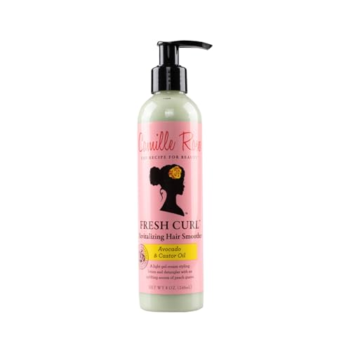 Camille Rose Fresh Curl Cream - Revitalizing Detangler with Avocado & Castor Oil, 8 Fl Oz (Pack of 1)