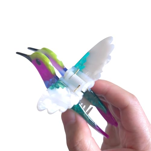 Hummingbird Hair Clips for Women - Chic Acetate Claw Clips