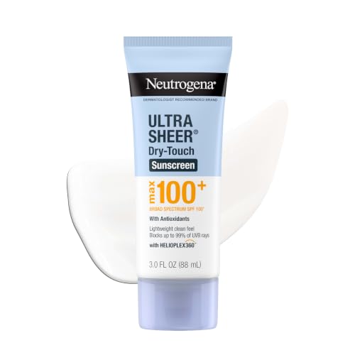 Neutrogena Ultra Sheer Sunscreen Lotion SPF 100+ - 3 oz, Lightweight & Non-Greasy