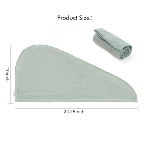 Hair Plopping Towel for All Textures - Cotton Blend Turban Wrap