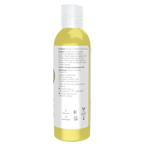 100% Pure Avocado Oil - Nutrient-Rich Moisturizing Oil, 4oz