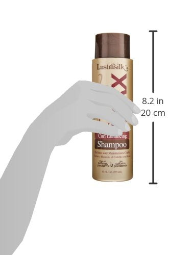Lustrasilk Max Curl Enhancing Sulfate-Free Shampoo with Shea & Oils, 12oz