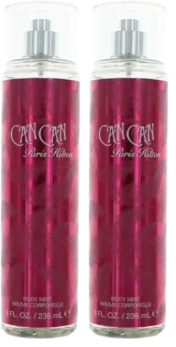 Paris Hilton CanCan Body Mist for Women - Fruity, Sensual Fragrance, 8 Fl Oz Pack of 2