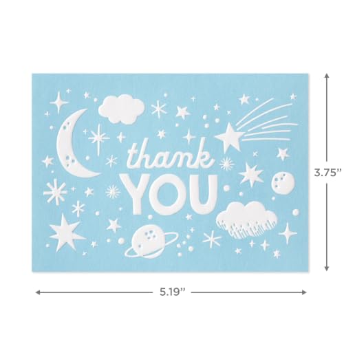 Hallmark Baby Shower Thank You Cards - 20-Pack, Outer Space Design