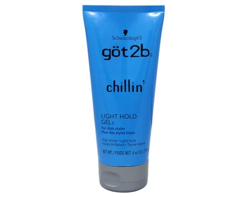 Got2B Chillin Gel - Light Hold Hair Gel, 6 oz (Pack of 3)