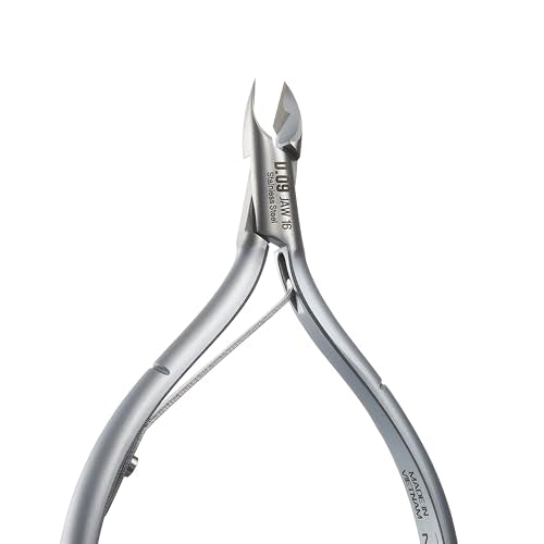 Nghia D-09 JAW 14 Cuticle Nipper Stainless Steel for Salons & Home Use, Grey