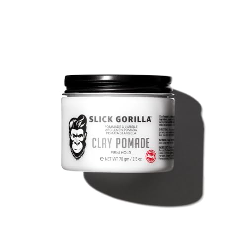Slick Gorilla Firm Hold Matte Clay Pomade for Men - 2.5 oz Hair Styling Clay