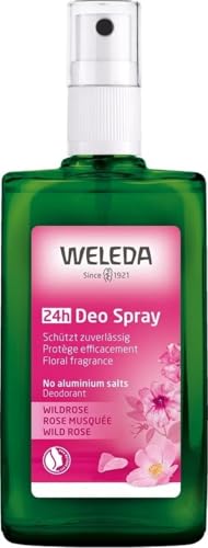 Weleda Wild Rose 24h Deodorant Spray - 3.4 Ounce Natural Formula