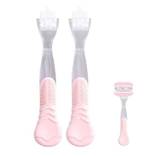 TEITEAI 2 Pack Replacement Razor Handle for Venus Razors - Pink