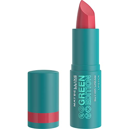 Maybelline Green Edition Butter Cream Lipstick Floral Pack of 1 – Pink, High Pigment