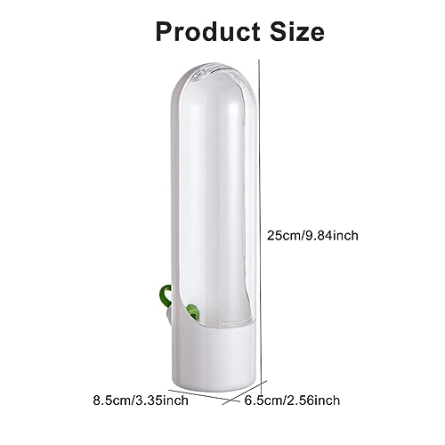 Herb Saver for Refrigerator - 2 Pack Upright Herb Keeper with Water Base