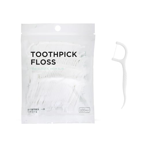 Micro Dental Floss Picks with Easy Grip Handle - 100 Count