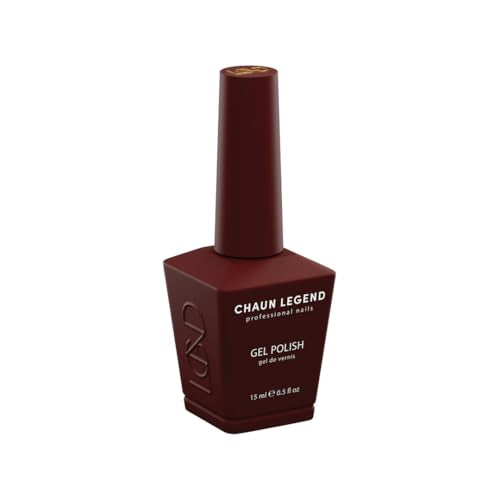 Chaun Legend Gel Nail Polish - Mahogany Brown Soak Off UV LED Gel, 15ml