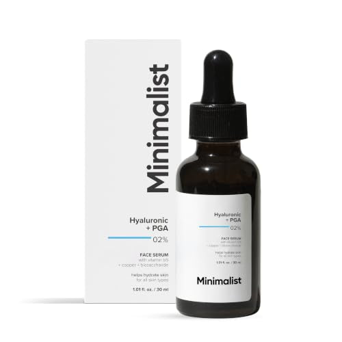 Minimalist Hyaluronic Acid Face Serum for Deep Hydration & Glow - 1 Fl Oz