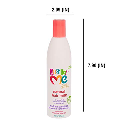 Just For Me Natural Hair Milk Leave-In Conditioner 10 Fl Oz (Pack of 3)