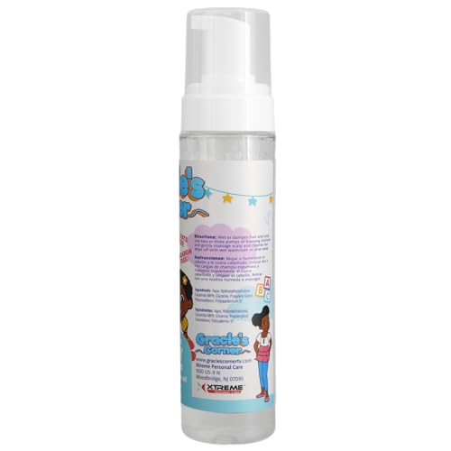 Gracie's Corner Rice Water Baby Shampoo - Gentle Foaming Cleanser for Kids, 8.5 oz