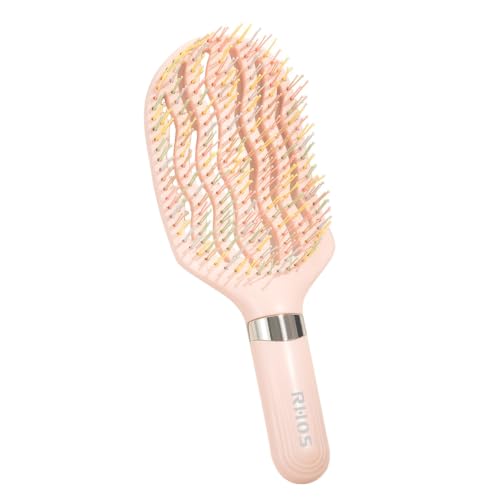 RHOS Curved Vented Detangling Hair Brush - Anti-Static Blow Dry Brush