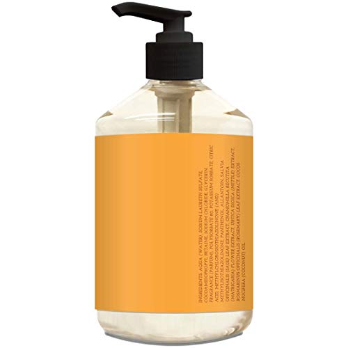 Olivia Care Mandarin & Coconut Liquid Hand Soap - 18.5 Fl Oz, Natural Moisturizing Formula
