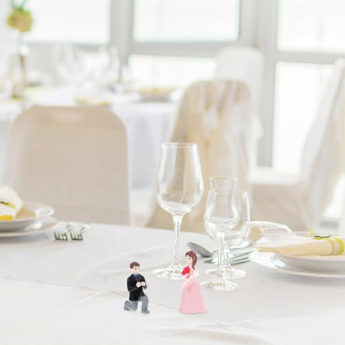 Wedding Doll Figurine Cake Topper - Bride & Groom Resin Ornament
