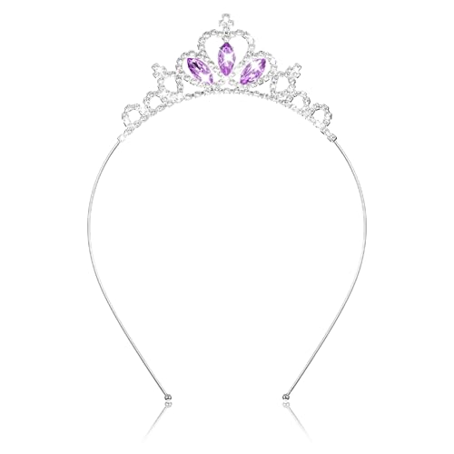 Silver Crystal Tiara Crown for Women - Rhinestone Hair Accessory