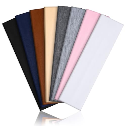 8 Pack Women's Non-Slip Elastic Headbands for Workouts