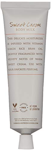 FarmHouse Fresh Sweet Cream Body Milk Travel Size Lotion, 2 fl. oz.