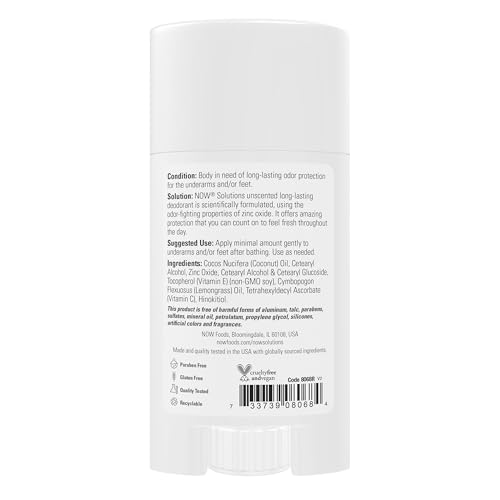 Long Lasting Unscented Deodorant - Paraben & Aluminum Free - 2.2 oz