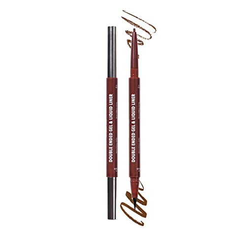 Moira Double Ended Gel & Liquid Eyeliner Brown 002