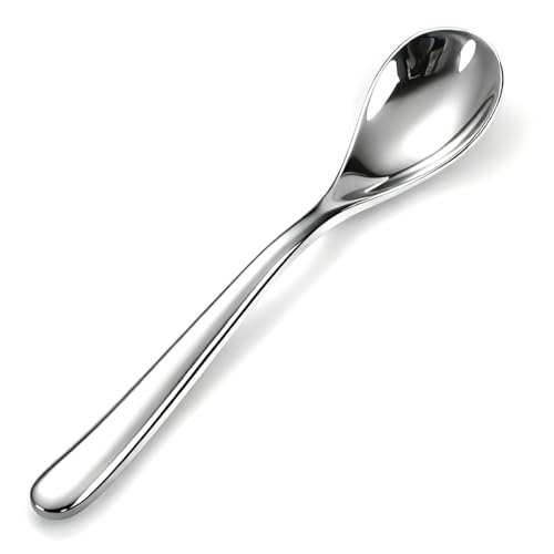 Set of 4 Stainless Steel Espresso Spoons - 4.7 Inch Mini Coffee Spoons