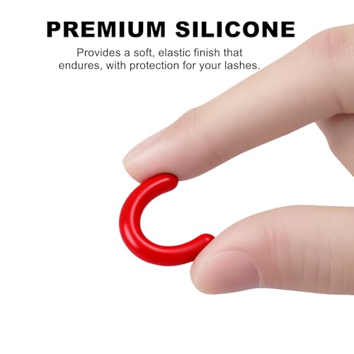 24-Pack Red Silicone Eyelash Curler Refills for Revlon