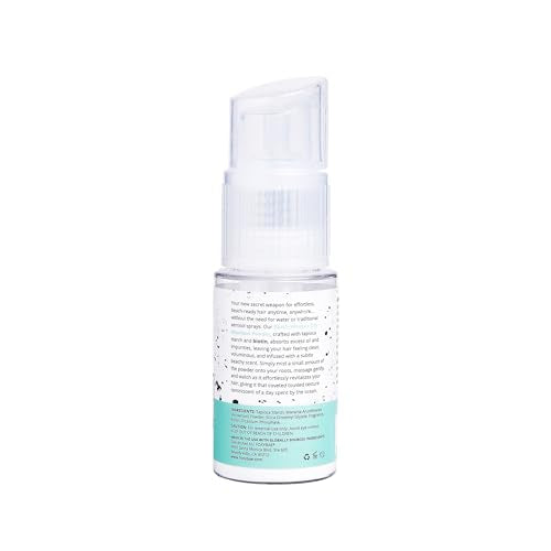 FoxyBae Dry Shampoo Powder - Beach Whisper 1.3 oz Non-Aerosol, Volumizing for Dark, Brunette & Blonde Hair - Travel Size